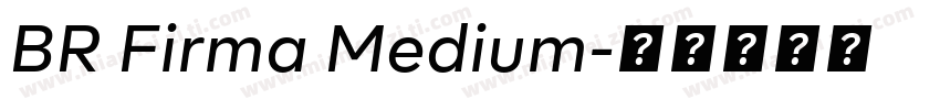 BR Firma Medium字体转换
